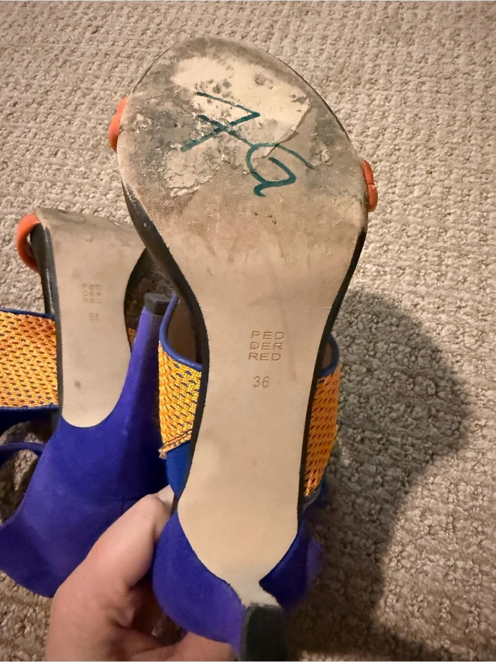 Peddler red heels size 6